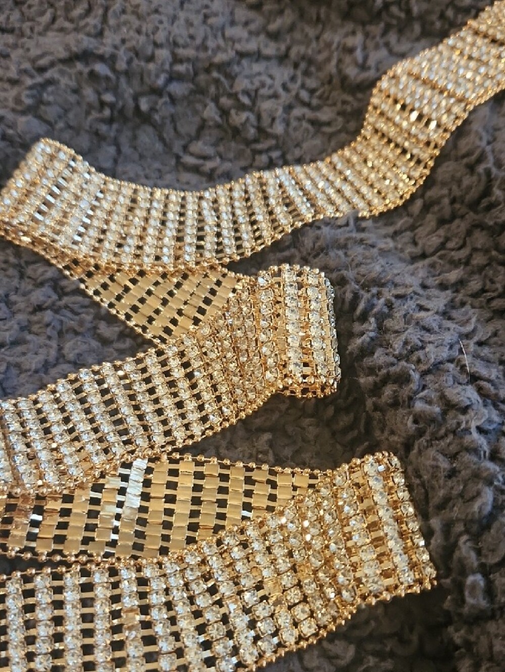 Gold Rhinestone Belt - Picture 3 of 4